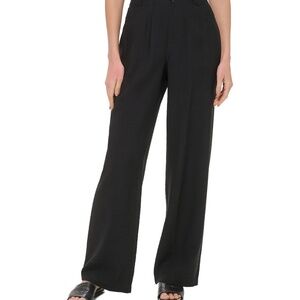 DKNY High Waisted Crinkle Wide Leg Pant New